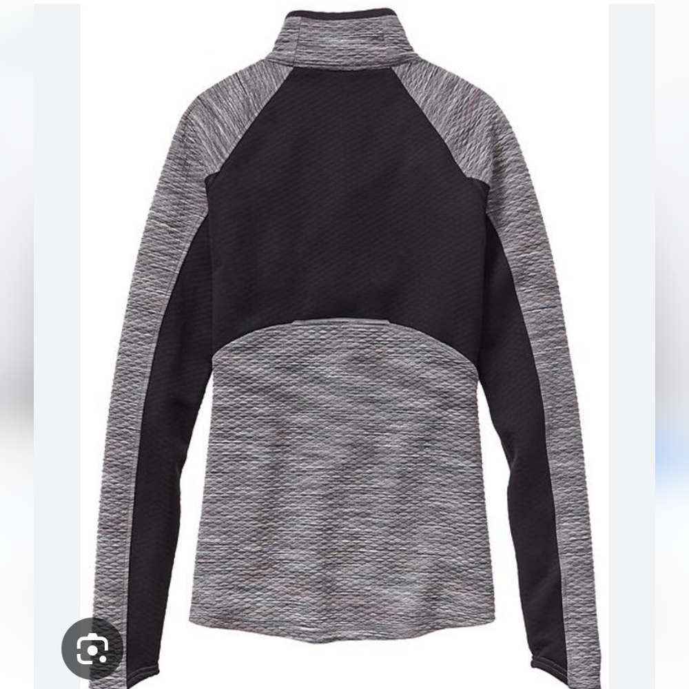 Athleta Snowscape Half Zip Pullover Gray Quilted … - image 3